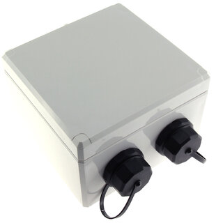 ECS IP68 Uttagsbox 2-port STP C6A Komp Inkl förskruvning, täcklock