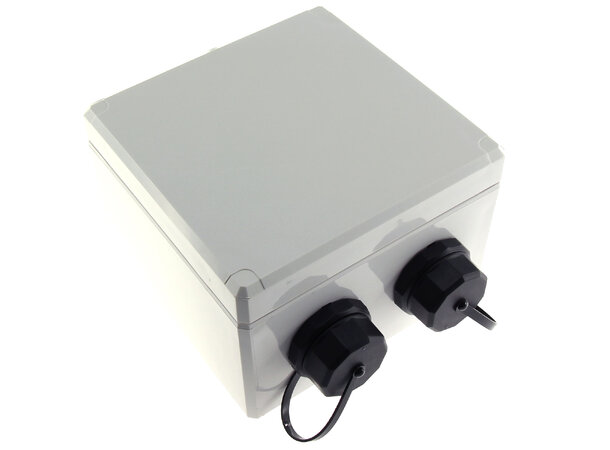 ECS IP68 Uttagsbox 2-port STP C6A Komp Inkl förskruvning, täcklock 