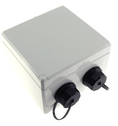 ECS IP68 Uttagsbox 2-port STP C6A Komp Inkl förskruvning, täcklock