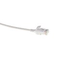ECS Slim patch C6 U/UTP Vit  0,25m AWG28 LSZH Osk&#228;rmat