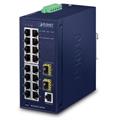 Industriell Switch 16-port 10/100/1000T +2-Port 100/1000X SFP Managed DIN mont