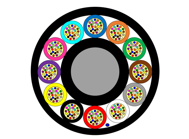 Lightera Mikrokabel SM 288F G657A1 8,0mm 200um Färgkod TIA-598 