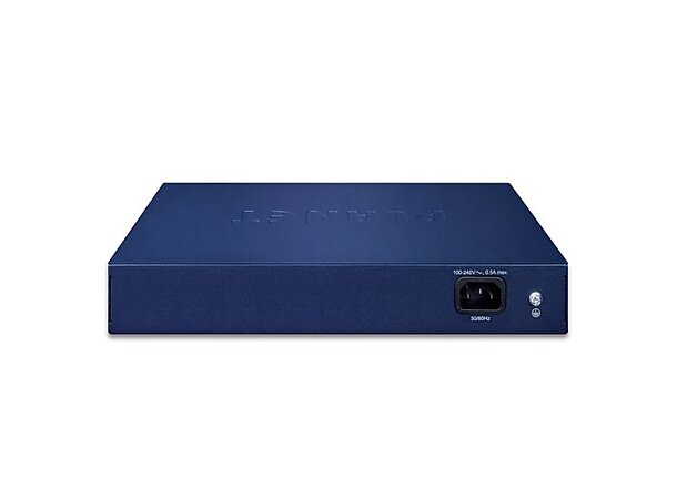 Switch  8-port 10/100/1000B/Tx 2xSFP Planet: 19" fästen ingår