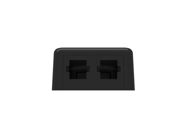 Commscope 2-port Officebox SL/SLX/MGS UTP/STP SVART, Netconnect & Systimax 