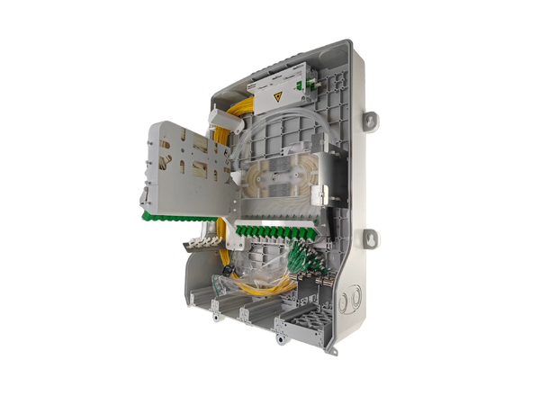 Commscope skarvskåp BUDI-M PON 1:32 2x24 LC/APC, 2x24F kassetter, OCM8 1:32 