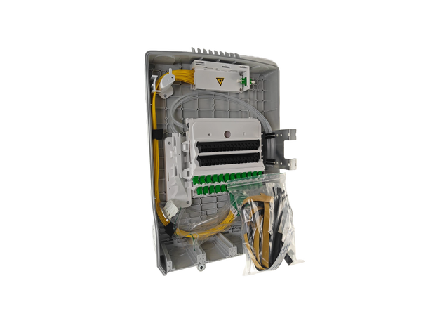 Commscope skarvskåp BUDI-M PON 1:32 2x24 LC/APC, 2x24F kassetter, OCM8 1:32 