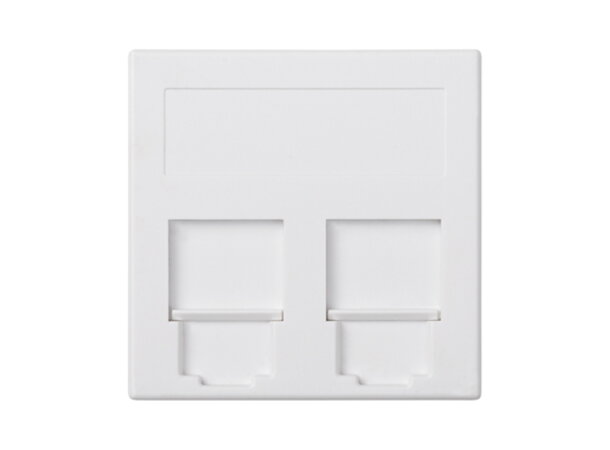 Dataram Dubbel S500 vit Kombi Keystone & Systimax 50x50mm 