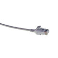 ECS Slim patch C6 U/UTP Gr&#229;  1,0m AWG28 LSZH Osk&#228;rmat