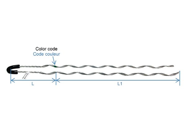 Fiber spiral deadend Ø 6,2-7,8mm ADSS deadend