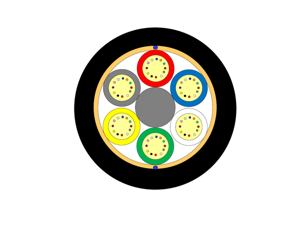Lightera Fiberkabel SM LT 48F 7,5mm S12 
