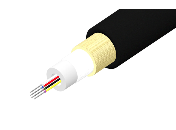 Melbye Mikrokabel SM 2F 3,9mm S12 G657A1, GRGLDV, 6000m/t 