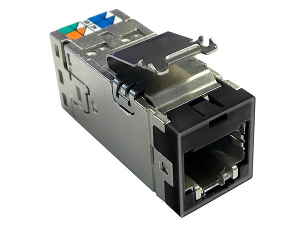 Netconnect jack C6A STP ECO 24st/frp ECO-pack svart Twist SLX utan dammlucka 