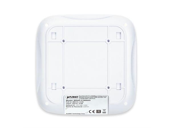 Trådlös Accesspunkt 1800Mbps 802.11ax 802.3at PoE+, 2x10/100/1000T 