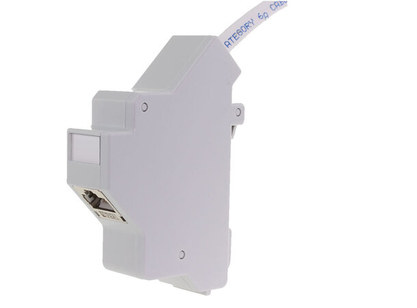 ECS DIN Adapter keystone jack STP/UTP AL/ TL-jack exkl. jack, inkl. sidolock 