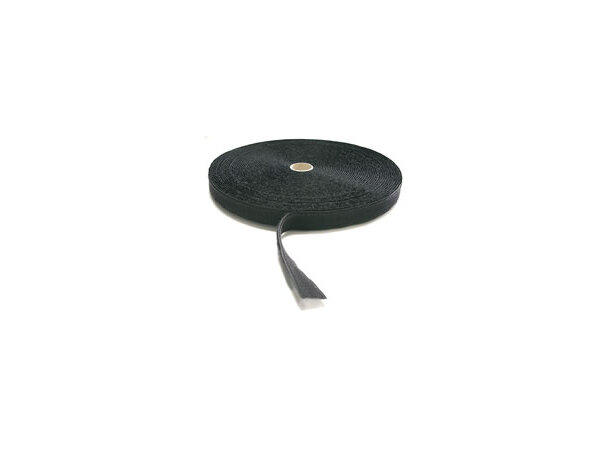 Kardborreband 20mm rulle svart 22,5m 