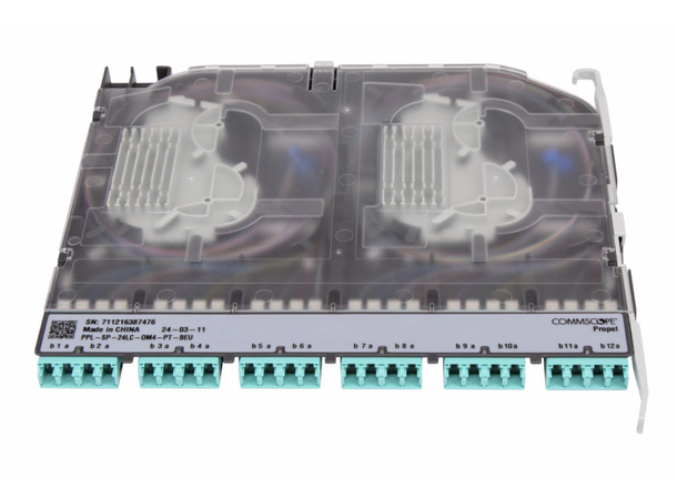 Propel Splice Modul 24F OM4 22xLCD/UPC Singlefiber pigtail MethodB,Enhanced,ULL 