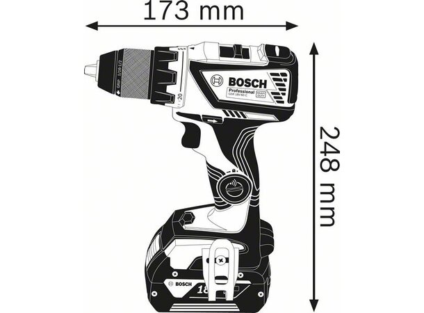 Bosch Skruvdragare GSR 18V-60 C 