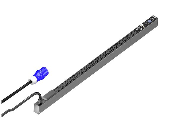 Rittal PDU, 16A/1P CEE 24xC13+4xC19 Mät/Smart PDU, HxDxL: 44x70x1295 
