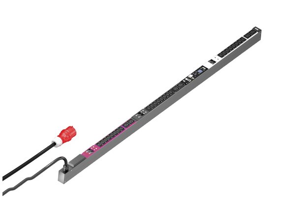 Rittal PDU, 32A/3P CEE 24xC13+6xC19 Mät/Smart PDU, HxDxL: 44x70x1740 