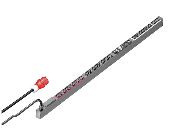 Rittal PDU, 16A/3P CEE 24xC13+6xC19 Mät/Smart PDU, HxDxL: 44x70x1495 