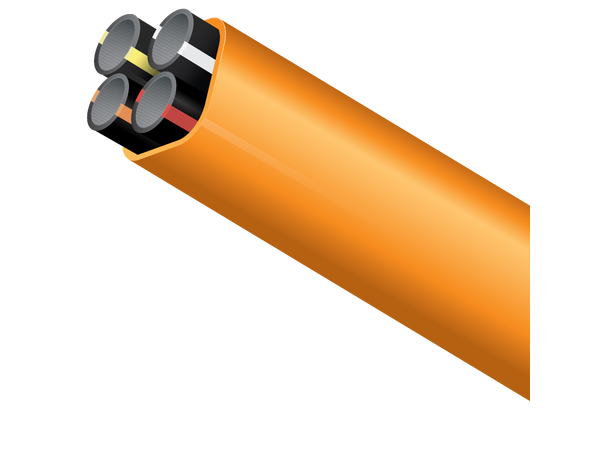 Dura Mikrodukt 4x14/10 Orange Helfärgad 1000m  FuturePath EKO-dukt 