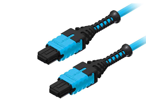 ECS MTP® Pro Trunk OM4 12F Base12 Aqua hona-hona Typ A 3,0mm 