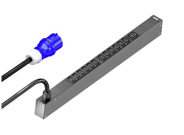 Rittal PDU, 16A/1P CEE 12xC13+1xC19 HxDxL: 44x70x695 