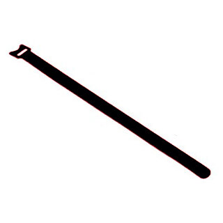 Kardborrebuntband 22,5x200 svart 100/fp