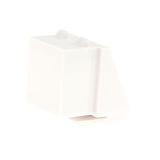 Keystone blankmodul uttag/panel Vit blindbricka, täcklock vit, RJ45