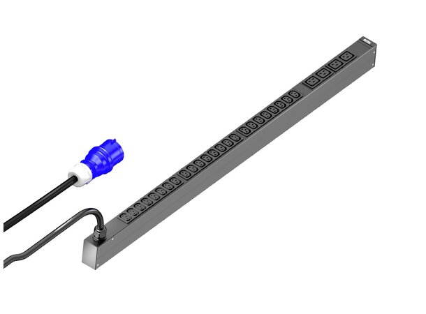 Rittal PDU, 16A/1P CEE 24xC13+4xC19 HxDxL: 44x70x1095 