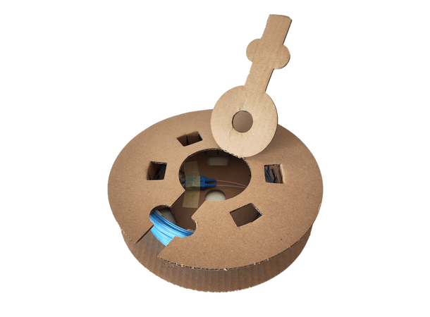 Blåsfiberspole SM 2xLC/UPC G657A2 350m Förkontakterad kabel-pigtail 2-fiber 