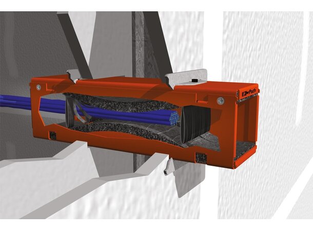 EZ-Path® Brandtätning Series 44+ EZD44T2 Ø152-155, w:138 h:143 mm, Cables >21mm 