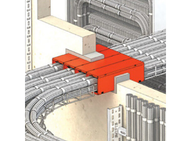 EZ-Path® Brandtätning Series 44+ EZD44T2 Ø152-155, w:138 h:143 mm, Cables >21mm 