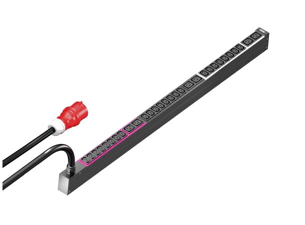 Rittal PDU, 16A/3P CEE 24xC13+6xC19 HxDxL: 44x70x1095 