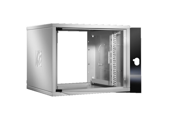 Rittal väggskåp QE 6HE BxHxD: 600x335x500 med glasdörr 