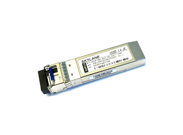 SFP BiDi. 1GE, DDM, SM, 20km TX/RX=1310/1550nm, 14dB, LC, Skylane 