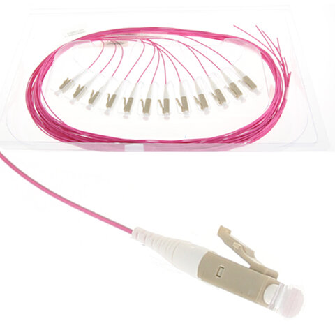 ECS Pigtail LC 50/125 1,5m OM4 12-pack