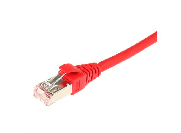 ECS patch C6A SFTP röd  1,0m LSZH 