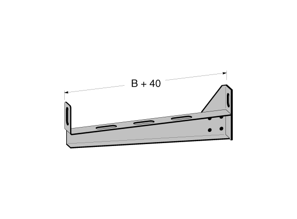 MP väggkonsol lätt 200mm 