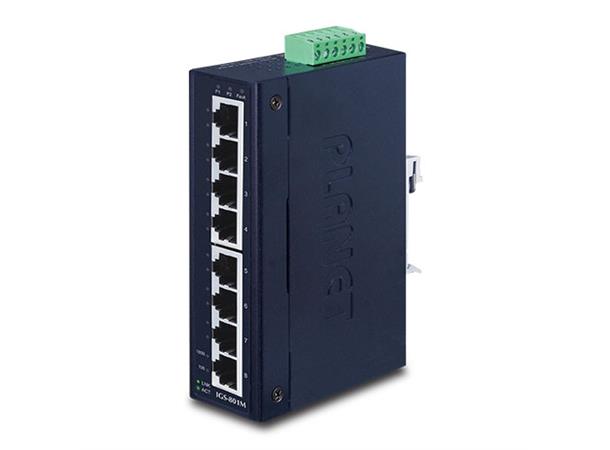 Industriell Switch 8-port 10/100/1000Tx Planet: SNMP 