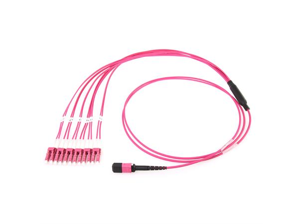 ECS Fanout MPO-LC 12x50/125 OM4  2,0m Type B 
