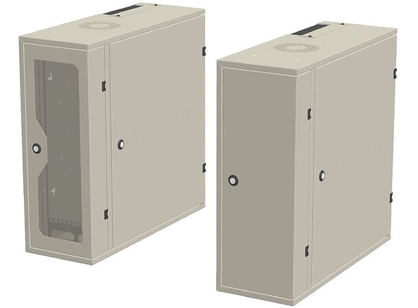 Enoc väggskåp 600x220x600 4HE glasdörr 