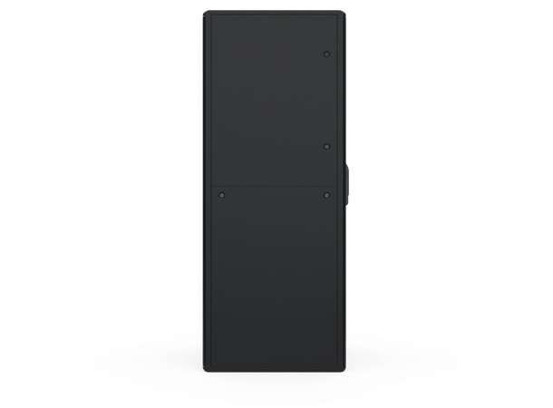 Enoc F1 golvskåp 800x800x2200 svart 47HE Glasdörr 