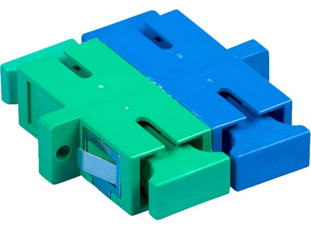 ECS skarvstycke UPC/APC SC duplex SM blå/grön 