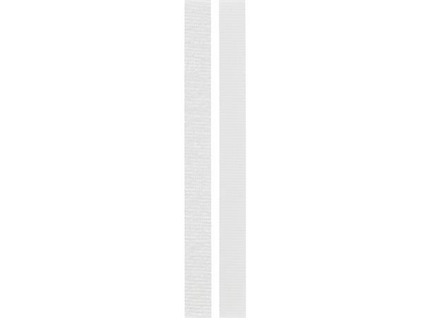 Kardborreband 10mm rulle vit 25m/rulle 