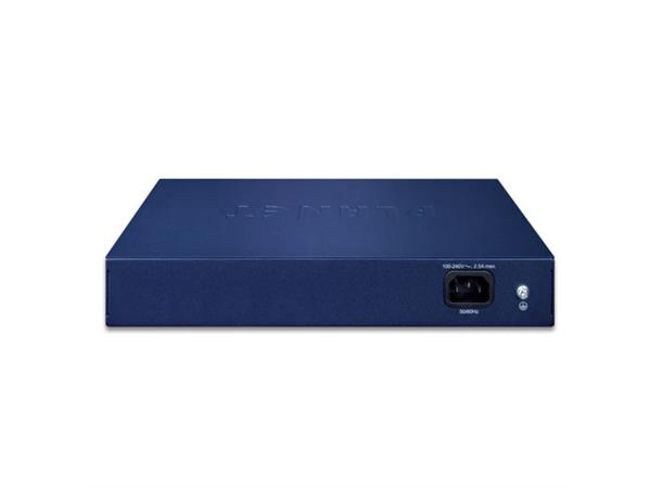 PoE+ Switch  8-port 10/100/1000B/T+2xSFP Planet: Managed IPv4/IPv6 30W 19"vinkl. 