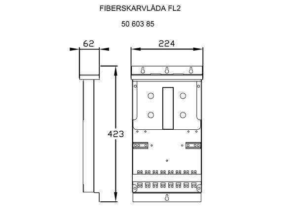 Stitec fiberskarvbox 144-fiber FL2 