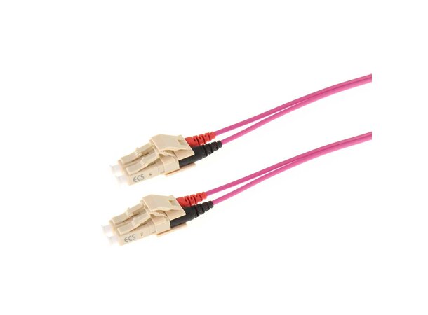 ECS patch LC-LC 50/125 OM4 LSZH  1,5m Erika Violet 