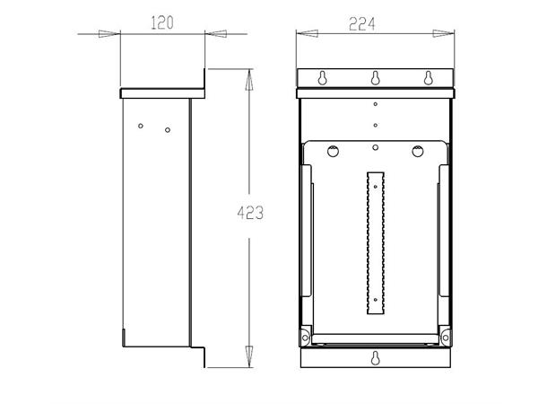 Stitec fiberskarvbox 192-fiber FL3 