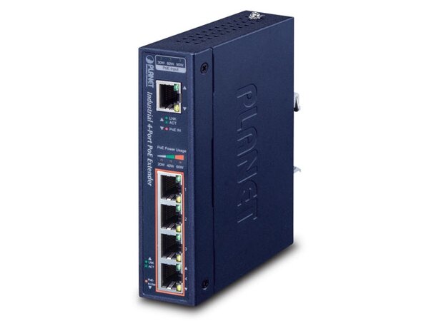PoE Switch 1-port Ultra PoE to 4-Port 802.3af/at Gigabit PoE Extender